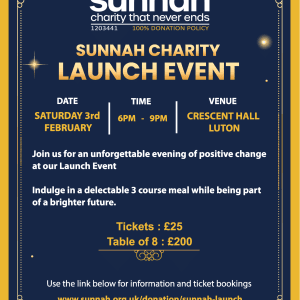 Sunnah Charity Launch Event